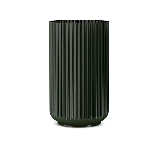 Lyngby porcelæn vase mørk grøn H 31 cm 