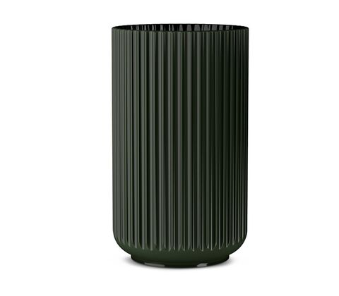 Lyngby porcelæn vase mørk grøn H 31 cm 