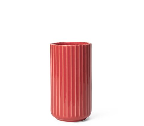 Lyngby Porcelæn vase rød H 15,5 cm 