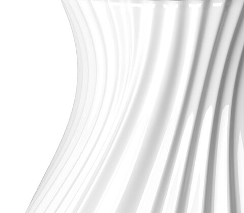 Lyngby Porcelæn Twist vase hvid H25 cm