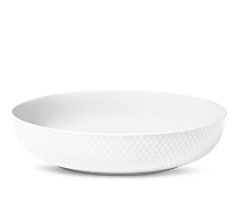 Rhombe serveringsskål hvid Ø 28 cm