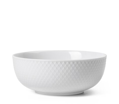 Lyngby Porcelæn Rhombe Color skål hvid Ø15,5 cm