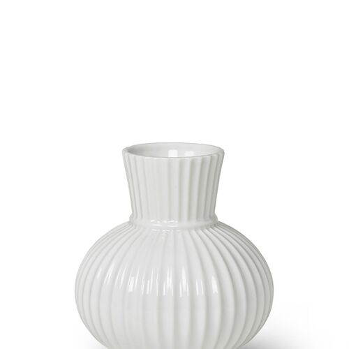 Lyngby Porcelæn Tura vase hvid 14,5 cm