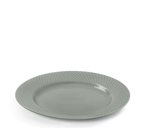 Lyngby Porcelæn Rhombe Earth frokosttallerken 21 cm moss