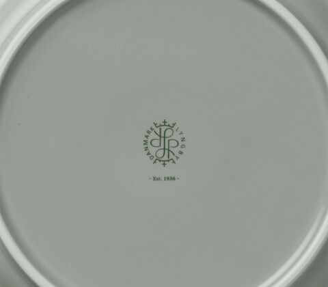 Lyngby Porcelæn Rhombe Earth frokosttallerken 21 cm moss