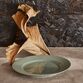 Lyngby Porcelæn Rhombe Earth frokosttallerken 21 cm moss