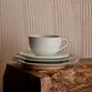 Lyngby Porcelæn Rhombe Earth frokosttallerken 21 cm moss