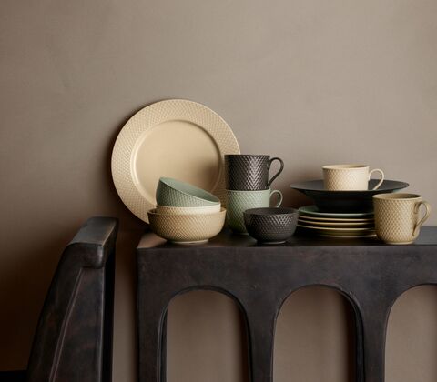 Lyngby Porcelæn Rhombe Earth skål clay Ø 15,5 cm