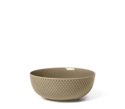 Lyngby Porcelæn Rhombe Earth skål clay Ø 15,5 cm