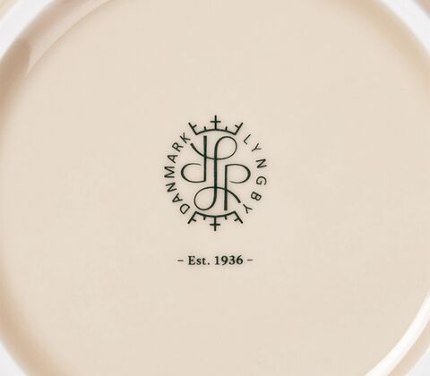 Lyngby Porcelæn Rhombe Earth skål marble Ø 13 cm 