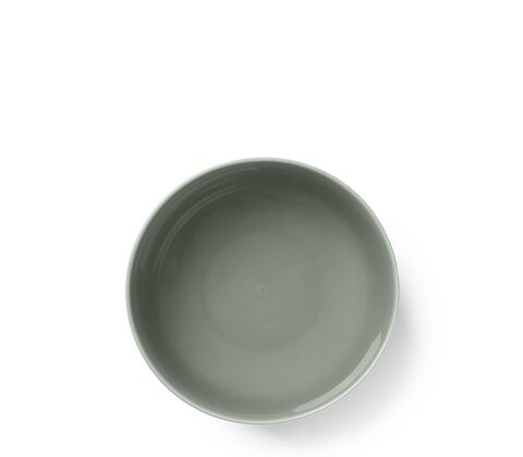 Lyngby Porcelæn Rhombe Earth skål moss Ø 13 cm