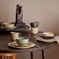 Lyngby Porcelæn Rhombe Earth skål moss Ø 13 cm