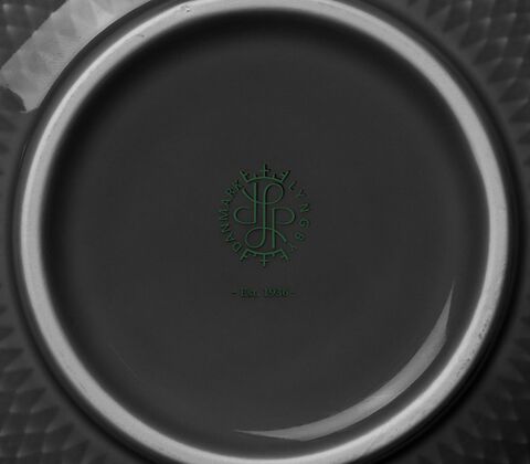 Lyngby Porcelæn Rhombe Earth skål Ø11 cm slate