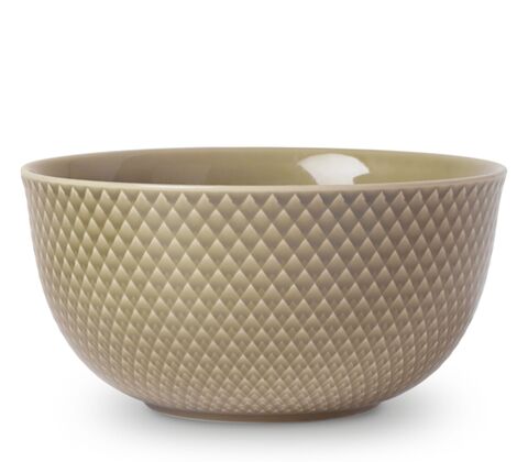 Lyngby Porcelæn Rhombe Earth skål clay Ø 17,5 cm