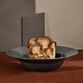 Lyngby Porcelæn Rhombe Earth dyb tallerken slate Ø 24,5 cm