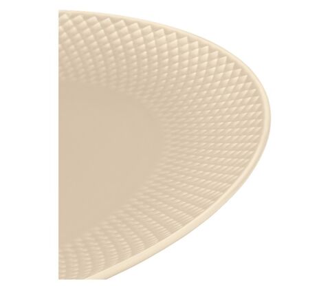 Lyngby Porcelæn Rhombe Earth ovalt serveringsfad 35x26,5 cm