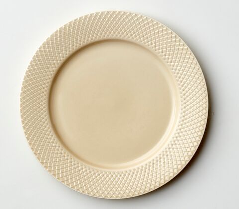 Lyngby Porcelæn Rhombe Earth middagstallerken marble 2 stk. Ø 27 cm