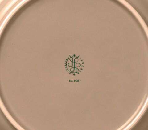 Lyngby Porcelæn Rhombe Earth frokosttallerken clay 2 stk. Ø 23 cm