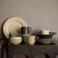 Lyngby Porcelæn Rhombe Earth frokosttallerken clay 2 stk. Ø 23 cm