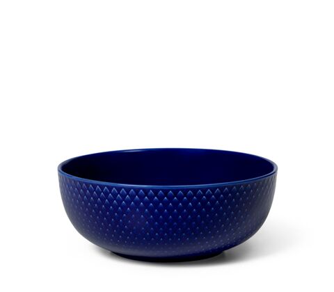 Lyngby Porcelæn Rhombe Color skål mørk blå 15,5 cm
