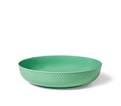 Lyngby Porcelæn Rhombe Color serveringsskål Ø 28 cm grøn