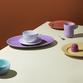 Lyngby Porcelæn Rhombe Color fad lilla 35 cm