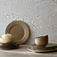 Lyngby Porcelæn Rhombe Earth middagstallerken clay Ø 27 cm