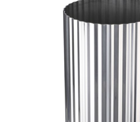 Lyngby vase rustfrit stål H 20,5 cm