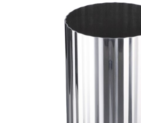 Lyngby vase rustfrit stål H 15,5 cm