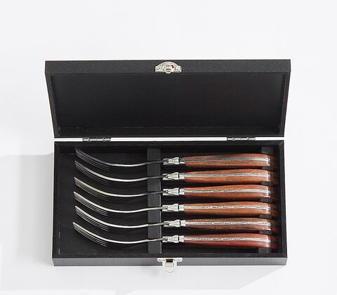 Laguiole by HÂWS steakgafler brun 6 stk.