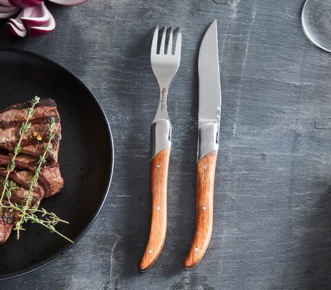 Laguiole by HÂWS steakgafler brun 6 stk.