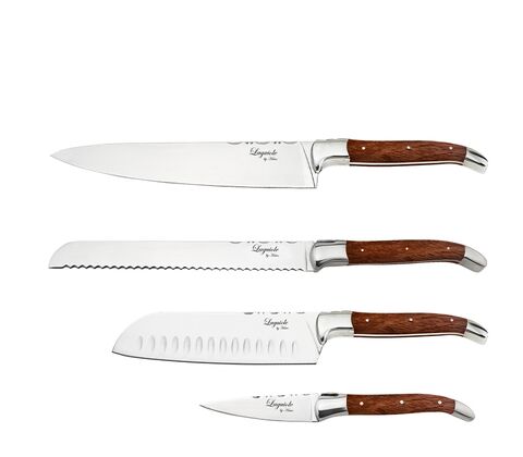 Laguiole By Hâws Knivsæt Rosewood 4 stk.