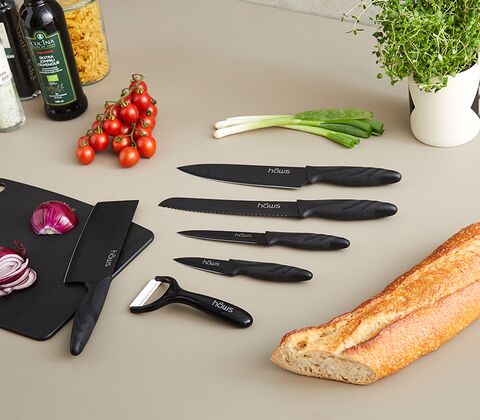Hâws keramisk knivsæt sort