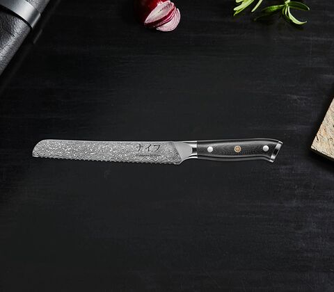 Damascus by Hâws brødkniv 33 cm