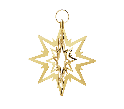 Georg Jensen topstjerne lille forgyldt H16,8 cm