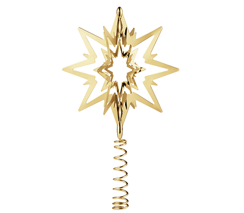 Georg Jensen topstjerne lille forgyldt H16,8 cm