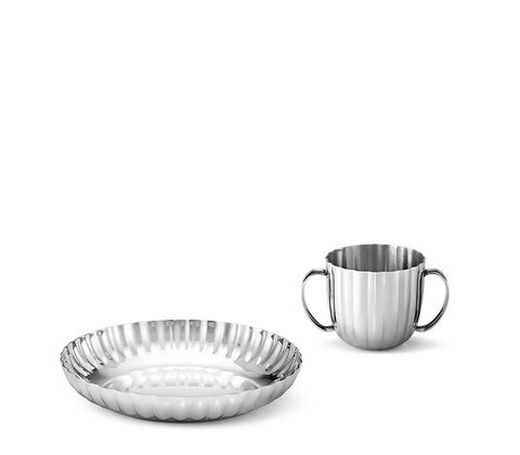 Georg Jensen Bernadotte barnesæt med kop og tallerken