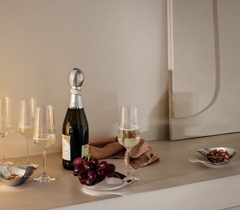 Georg Jensen Bernadotte champagneglas 6 stk.