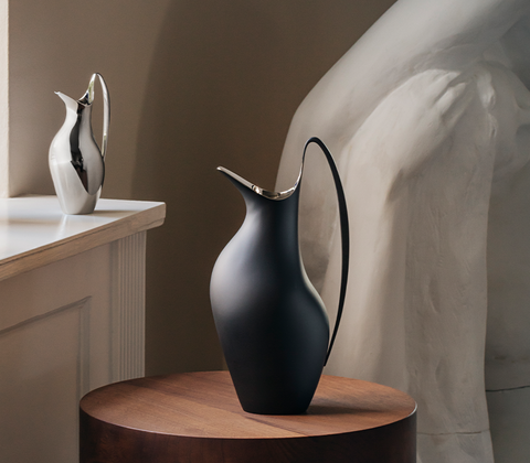 Georg Jensen Henning Koppel kande mat sort 1,2 liter