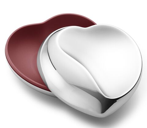 Georg Jensen Heart Box bonbonniere rød stor