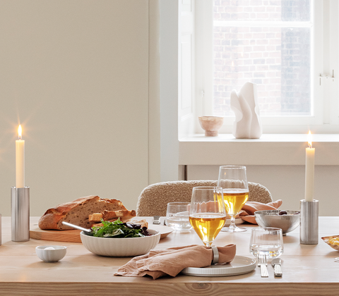 Georg Jensen Bernadotte salatskål hvid