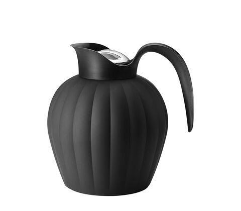 Georg Jensen Bernadotte termokande sort med trykknap 0,8 liter