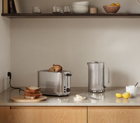 Georg Jensen Bernadotte brødrister stål 1000 watt