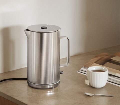 Georg Jensen Bernadotte el-kedel stål 1,5 liter 2200 watt