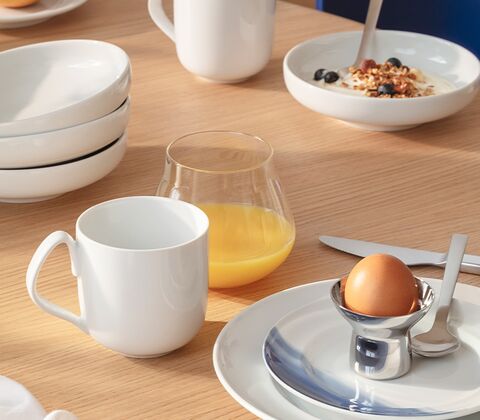 Georg Jensen Koppel Dinnerware hvid krus 27 cl 2 stk.