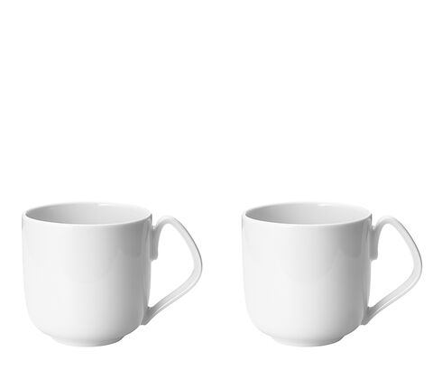 Georg Jensen Koppel Dinnerware hvid krus 27 cl 2 stk.