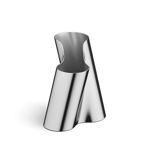 Georg Jensen Lituus vase stål lav H 20,4 cm