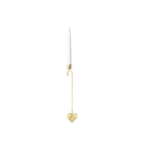 Georg Jensen Jul 2025 lyseholder hjerte forgyldt