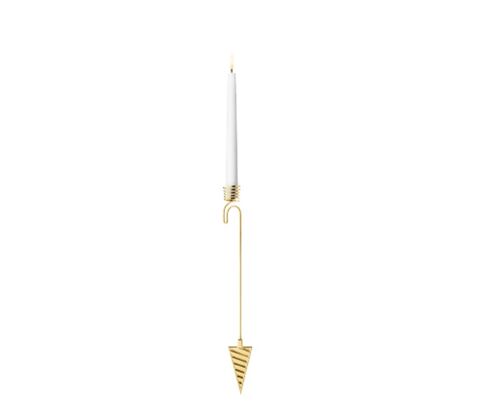 Georg Jensen Jul 2025 lysholder kræmmerhus guld