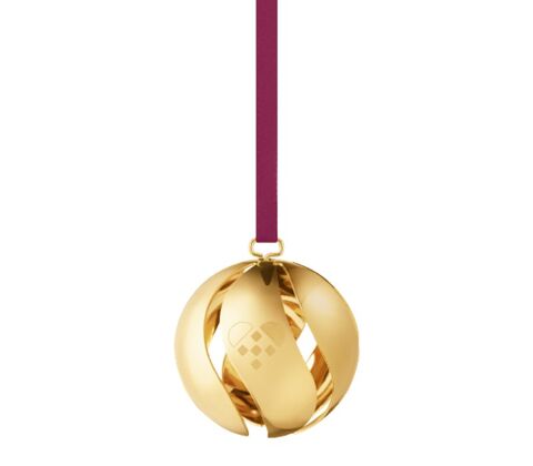 Georg Jensen jul 2025 julekugle forgyldt